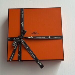 Hermès Orange Gift Box with Ribbon